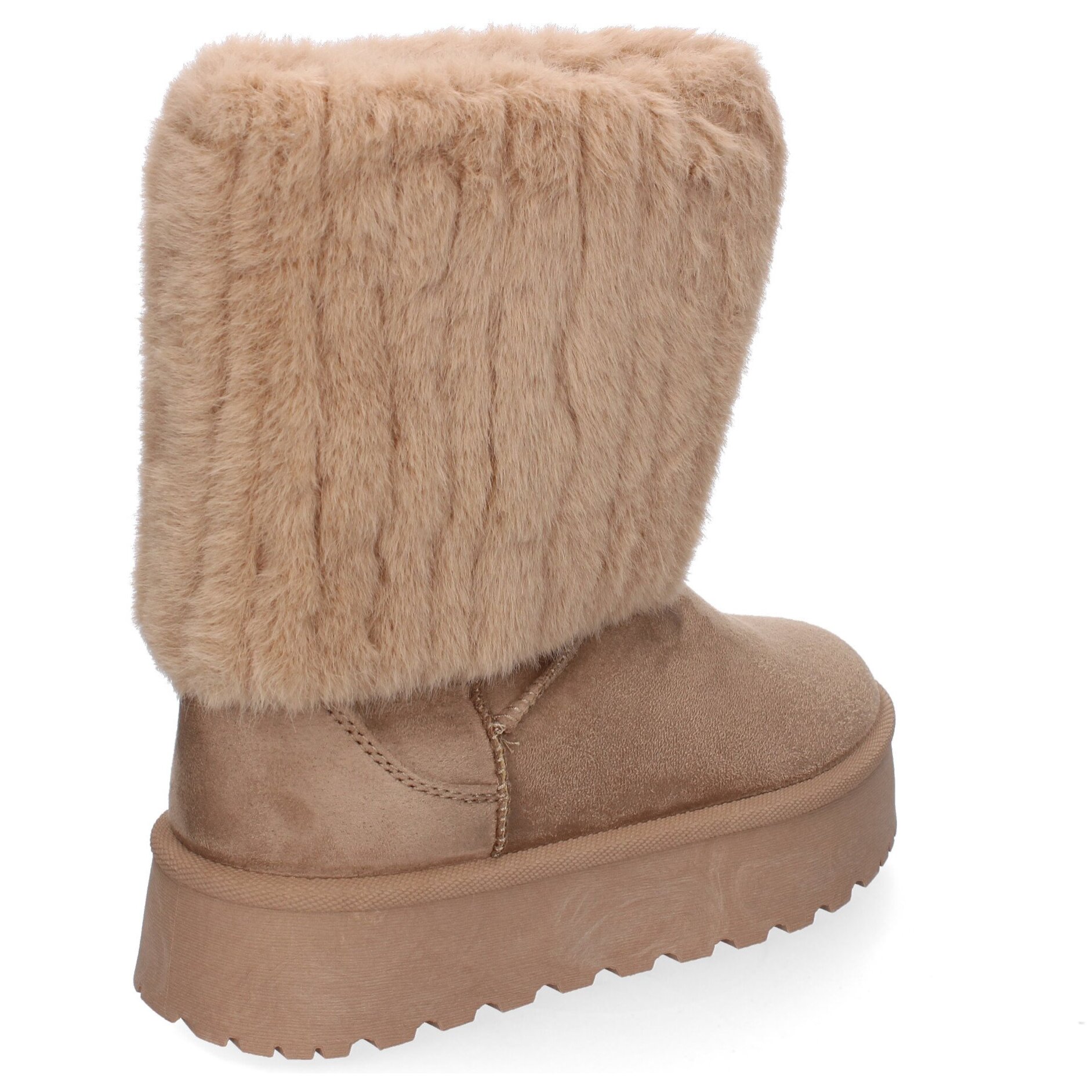 Botines de Mujer con Diseño Elegante y Caña de Pelo.