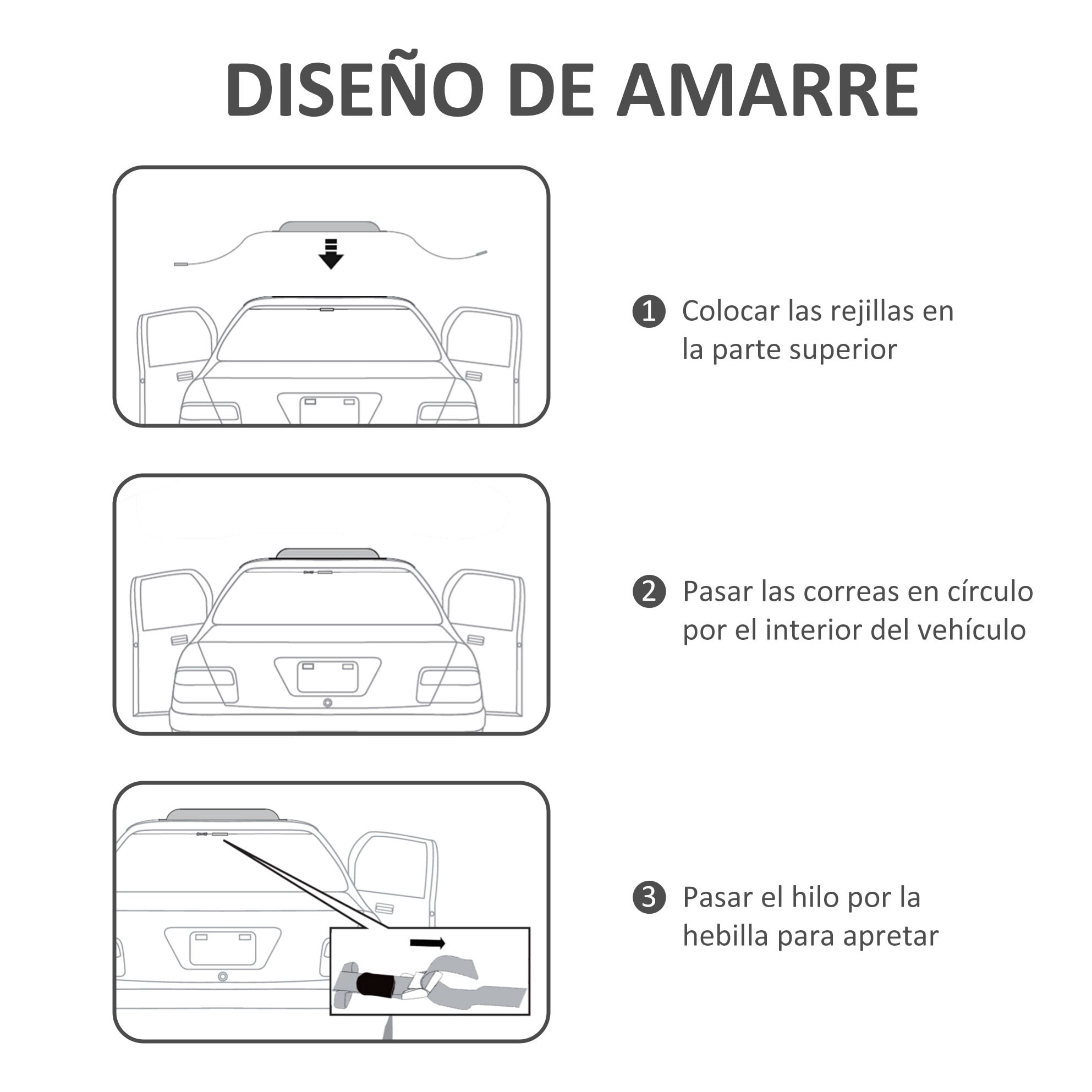 Barras de Transversales de Techo de Coche Bacas Portaequipajes para Coche con 2 Piezas con Correas de Sujeción Carga 75 kg 85x10x8 cm Tela Oxford 600D Negro