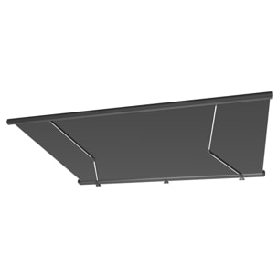 OITIS Store banne LED motorisé 4 x 3 m gris