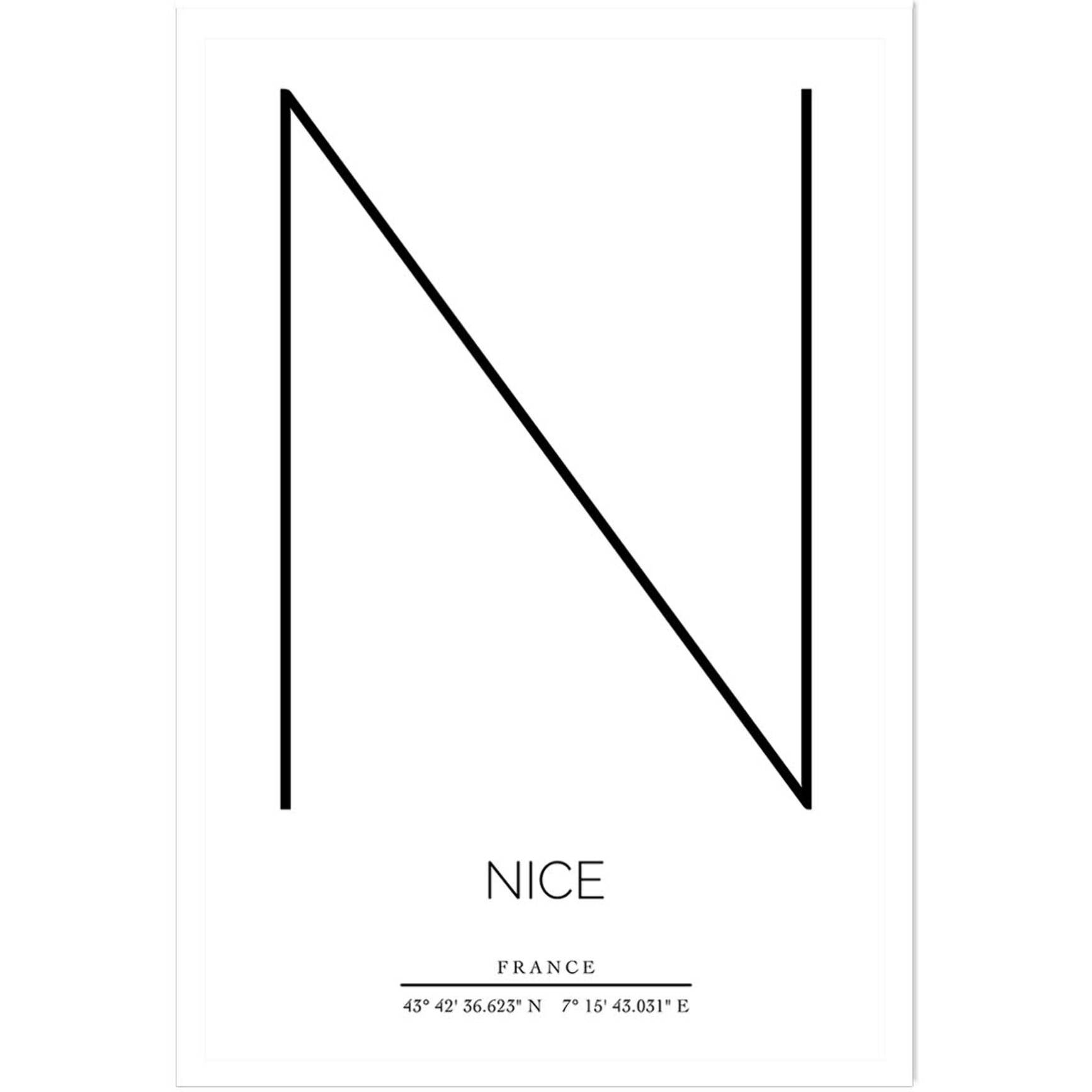 Poster n nice Affiche seule