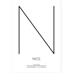 Poster n nice Affiche seule
