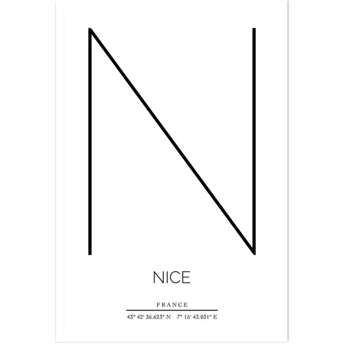 Poster n nice Affiche seule