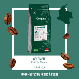 Café Bio Colombie - Pur Arabica - Grain 1 kg