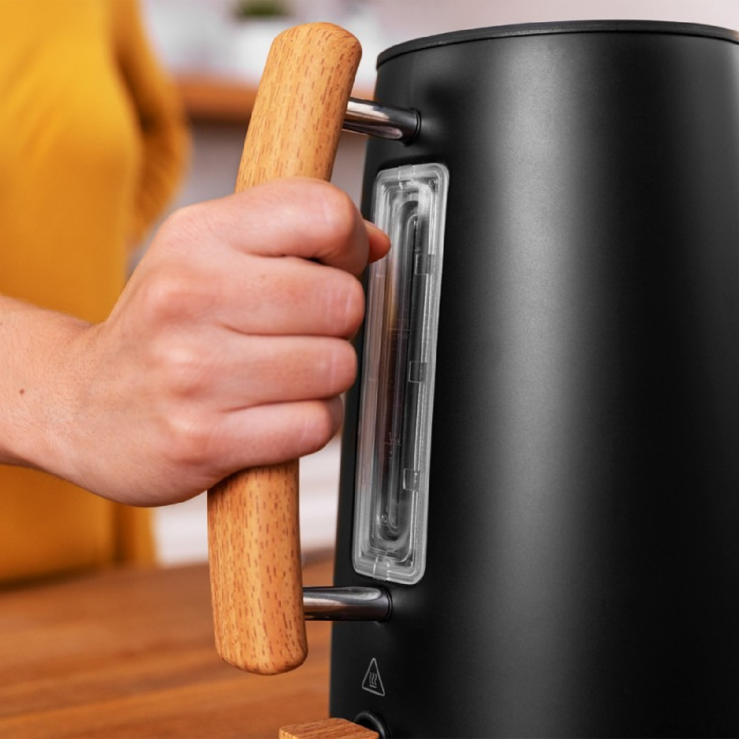 Cecotec Bouilloire ThermoSense 400 Black Woody