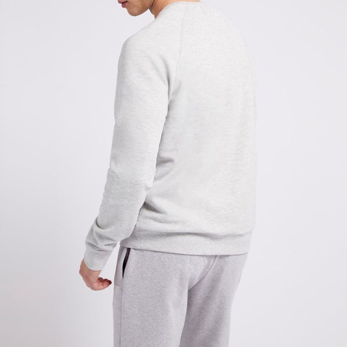 Sweat Aldwin - coton biologique - logo - gris