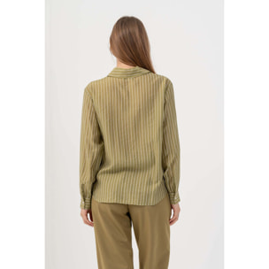 Kocca - Camicia con colletto classico Donna, Righe, Colletto di camicia