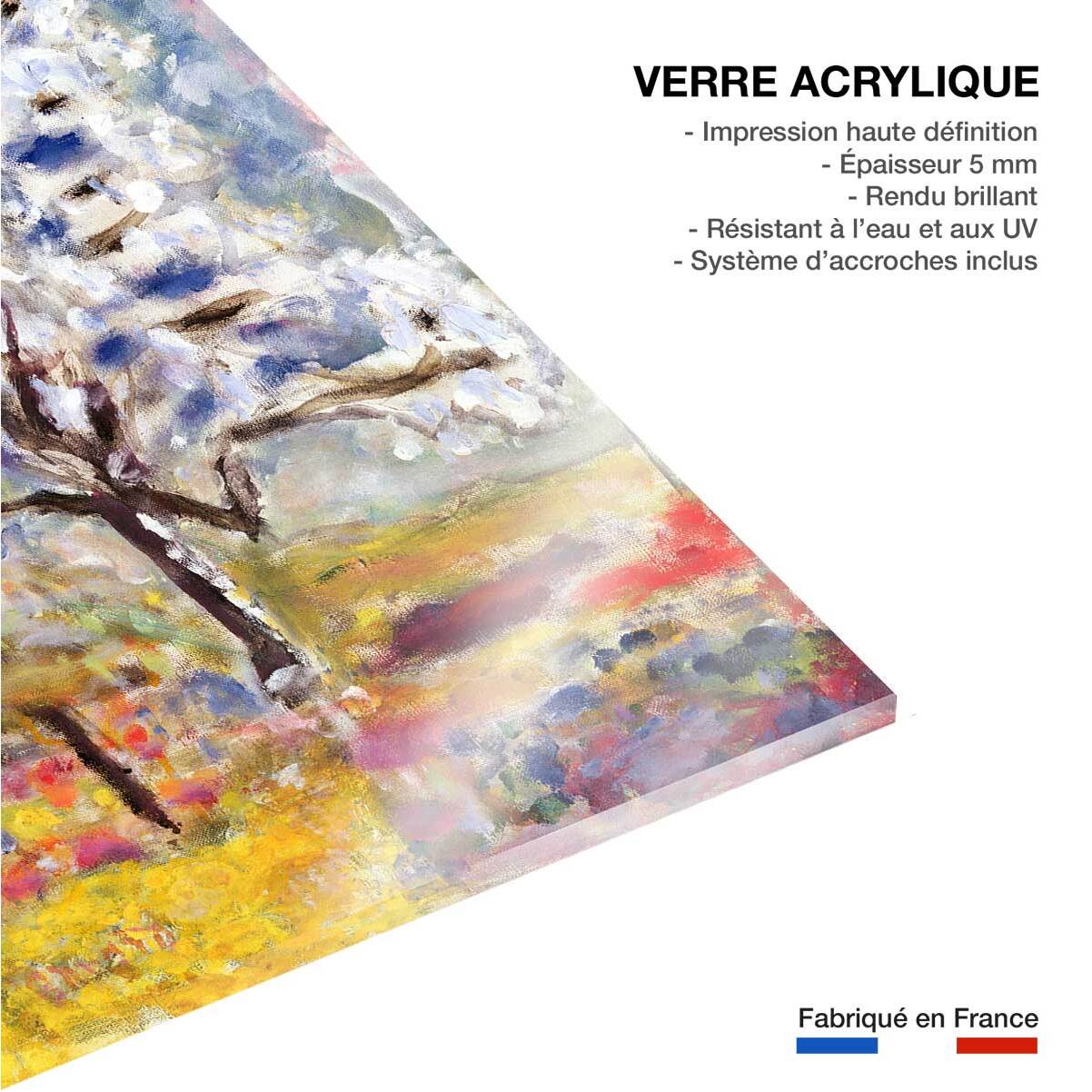 Tableau peinture l'amandier en fleurs de pierre bonnard  Tableau plexiglas