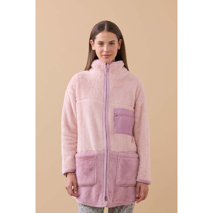 Vestaglia donna jaky in eco pelliccia con zip Noidinotte