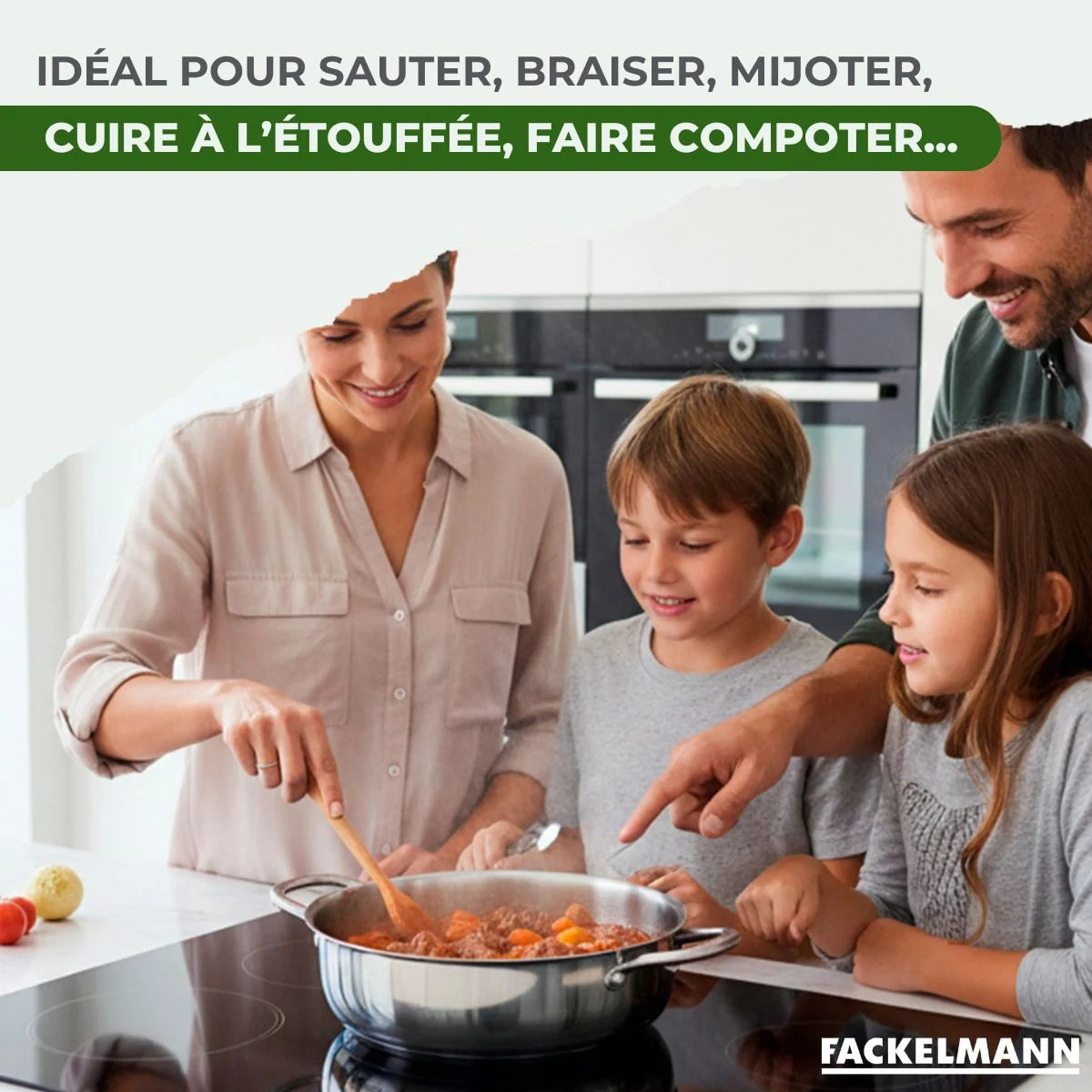 Sautoir en inox 18/10 Triply Fackelmann Vita3