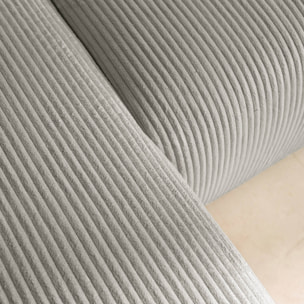 Canapé d'angle convertible réversible 3 places velours côtelé  ALMO