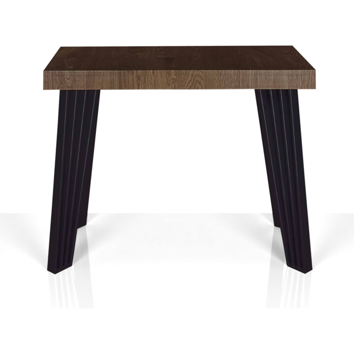 Console extensible Tomasucci EDNA, en MDF finition noyer, 45 × 90 × 76 cm
