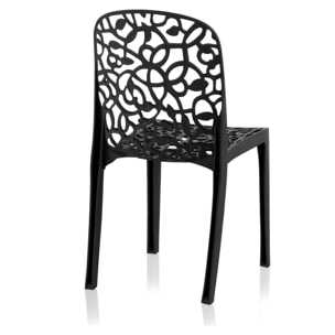 Set 6 sillas flora antracita