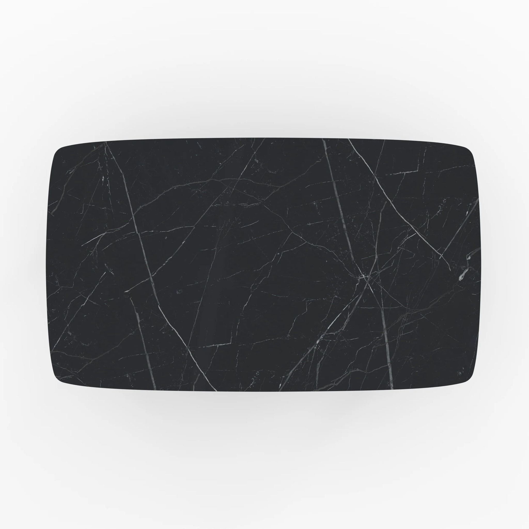 Table basse de jardin en verre effet marbre - Wilo