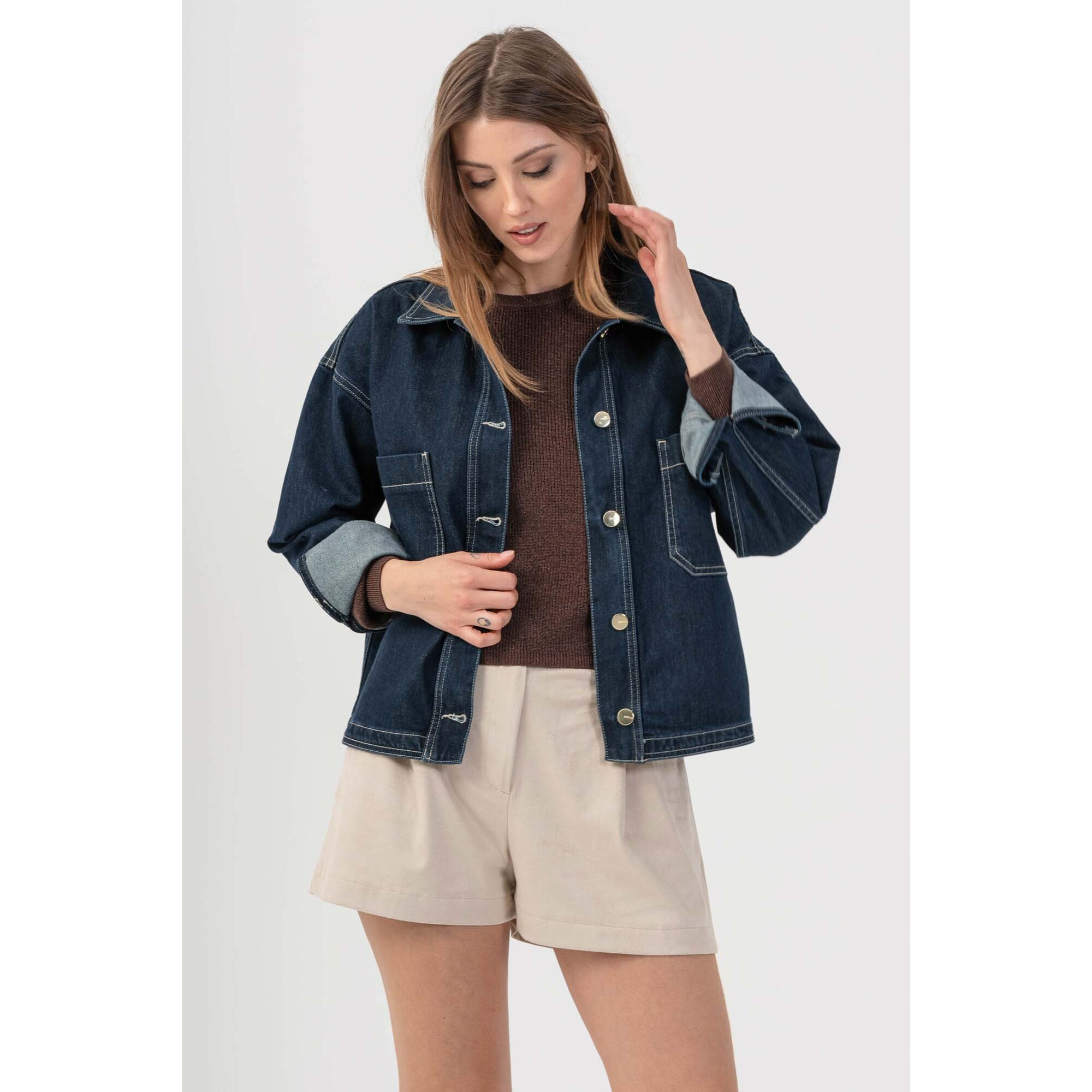 Kocca - Giacca denim over strutturata Donna