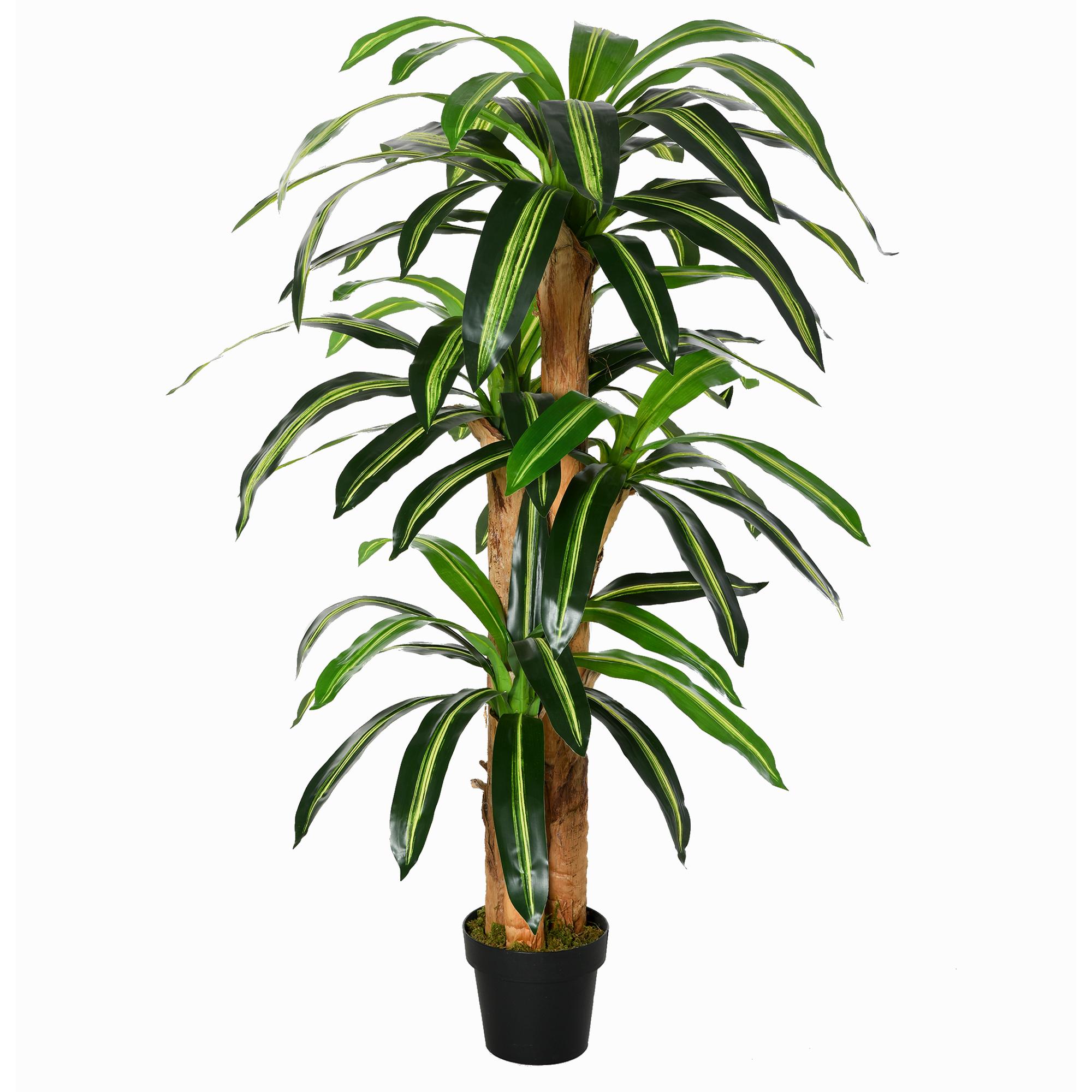 Dracaena Artificial de PP PE Cemento Ø20x160 cm Verde