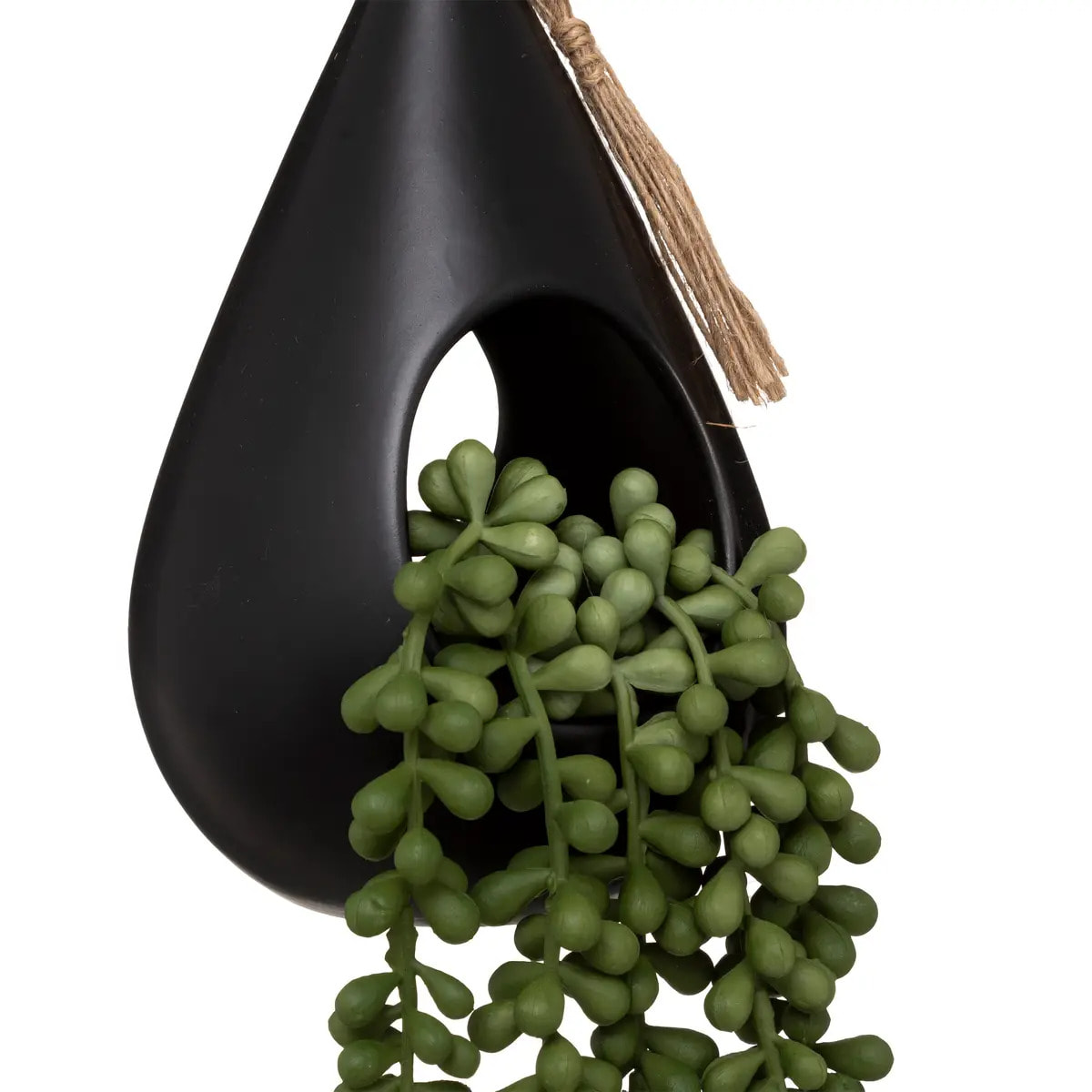 Plante artificielle suspendue "Tropiques" pot goutte H50cm