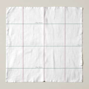 Serviettes pack 2 100% coton White Christmas 3