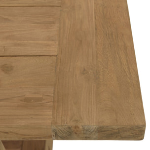 KALLY - Table à manger de jardin 300x100cm en bois de teck recyclé naturel