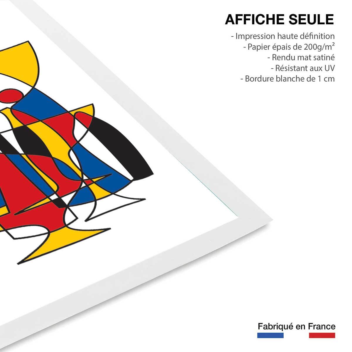 Affiche l'apero entre amis Affiche seule