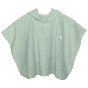 Poncho Eponge 0-24 mois Coton bio Aqua