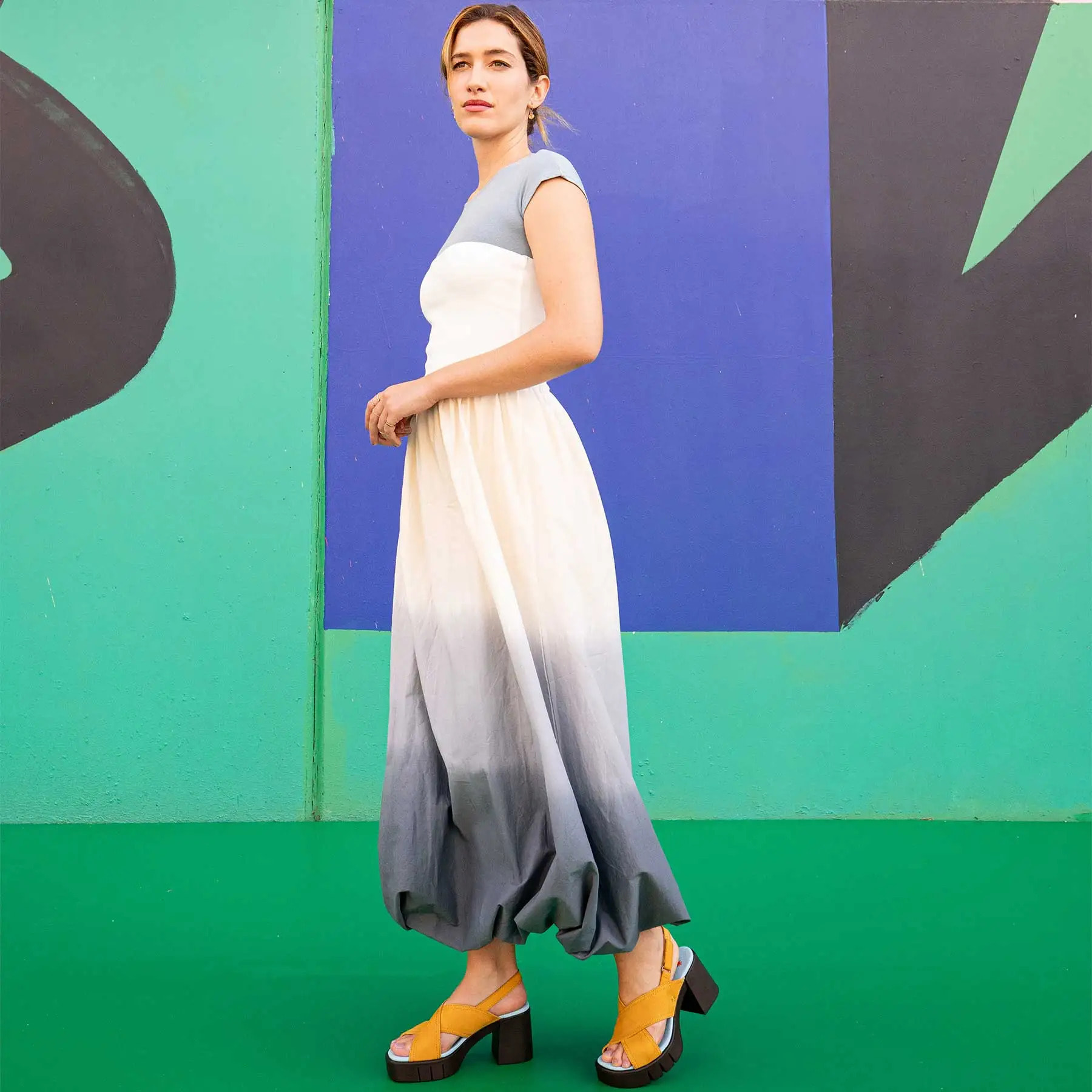 Sandalias con tacón 1990 NOBUCK DARK ORANGE / EIVISSA color Dark orange