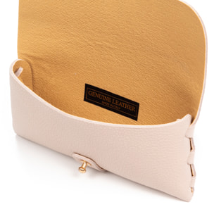 Argelato mini bolso de mano / cartera mujer. Piel auténtica Dollaro.