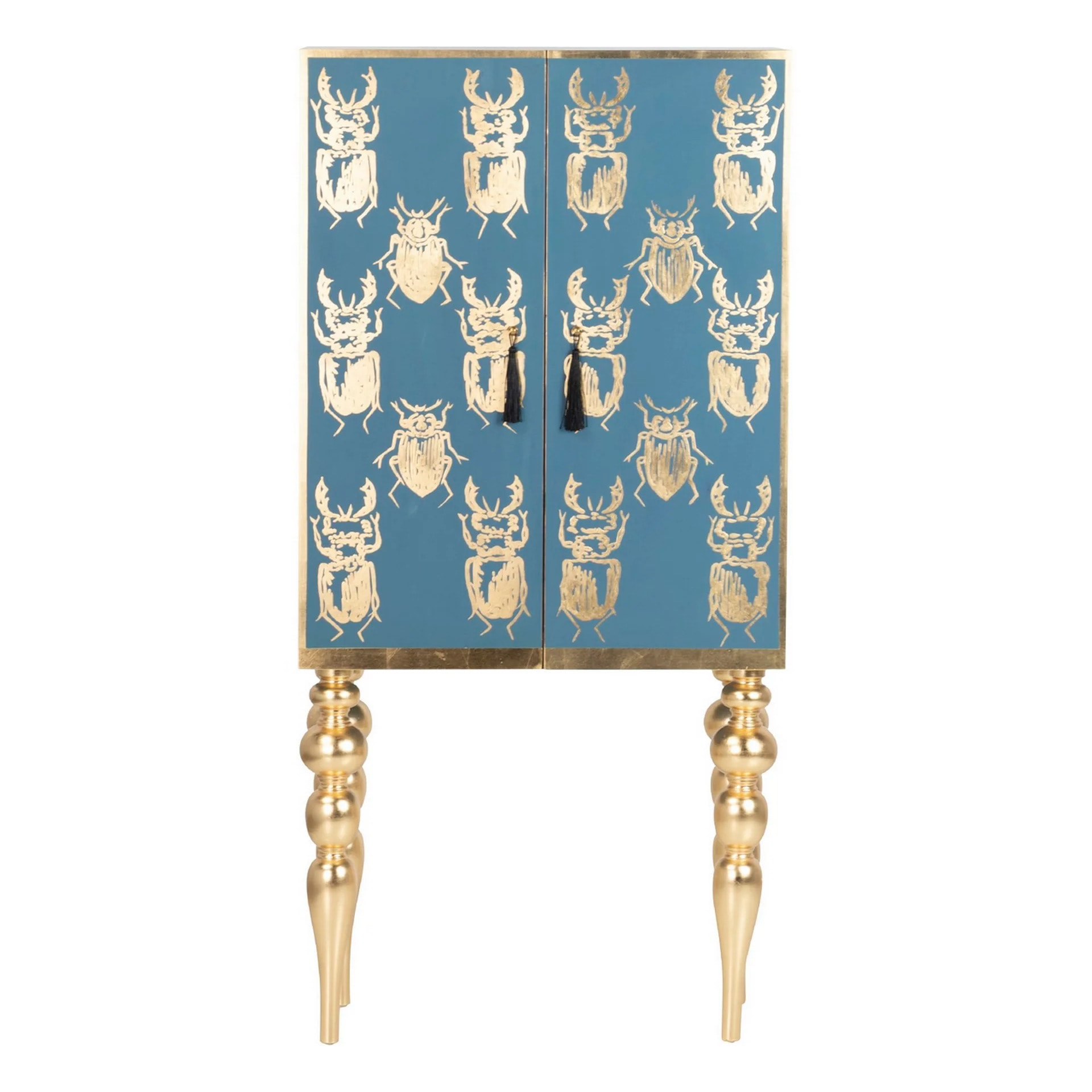 Cabinet Impreso Pintado Mano Egypt 78x45x160 Cm