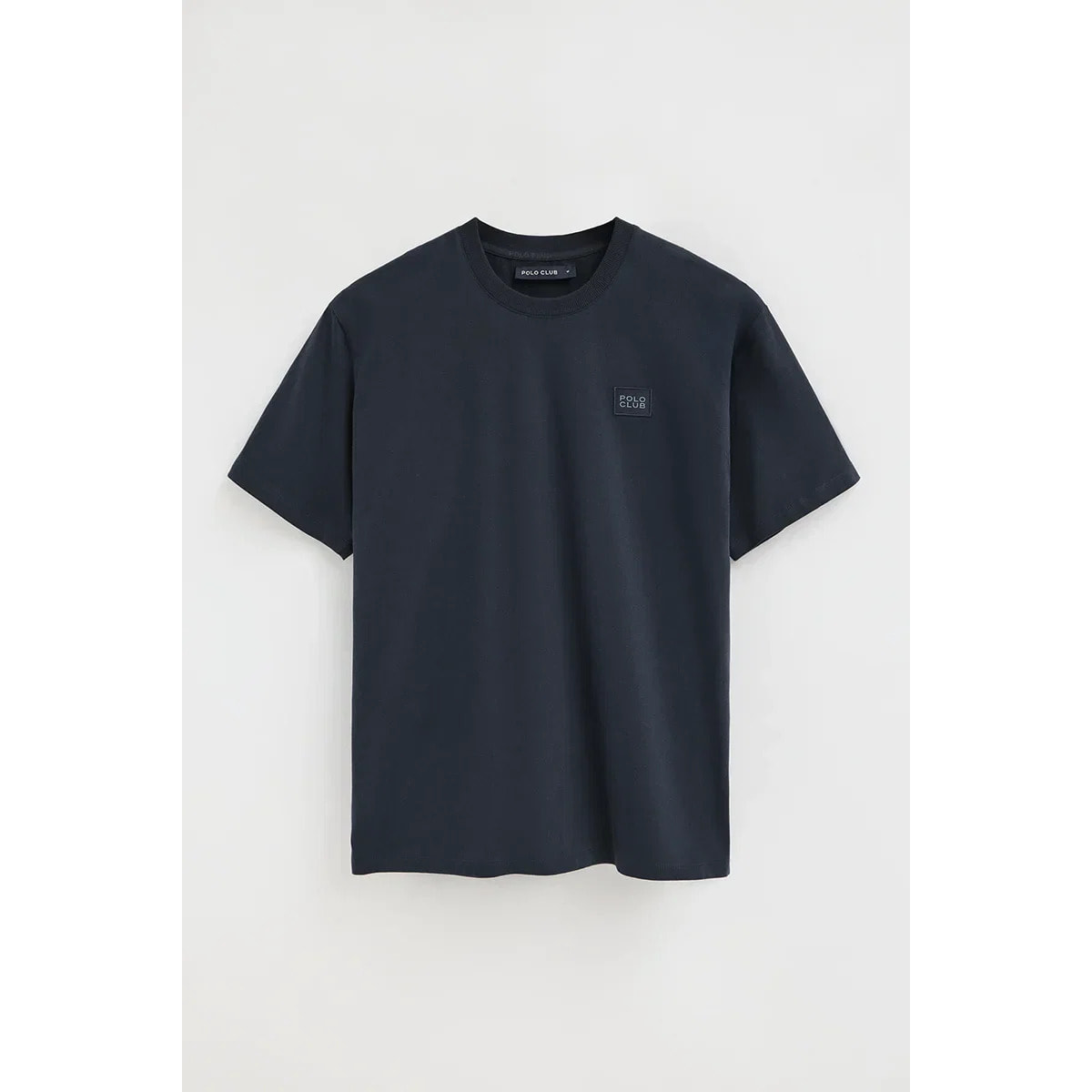 Camiseta azul marino de corte holgado con parche Polo Club