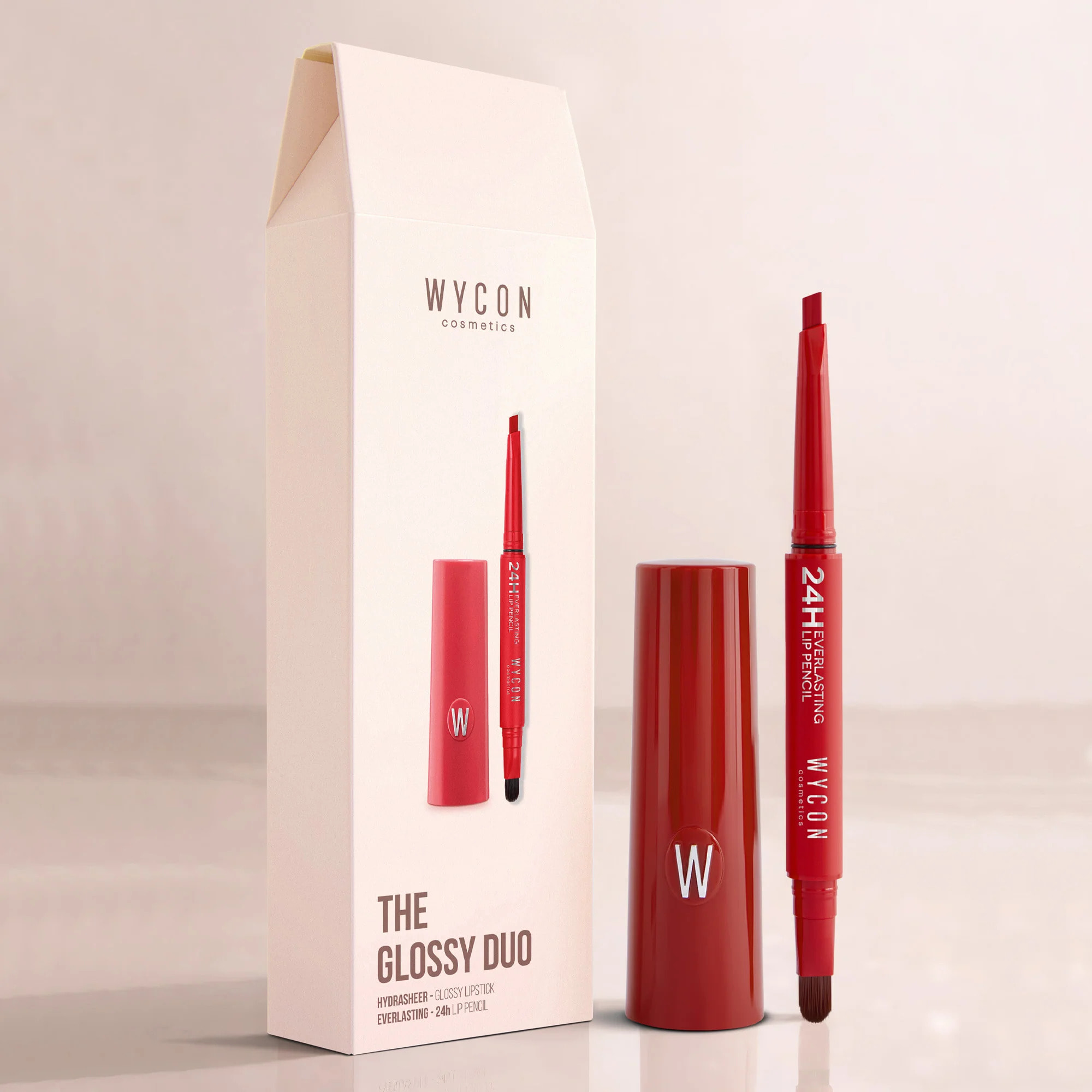 THE GLOSSY DUO 01 HYDRASHEER 21 + EVERLASTING LIP PENCIL 25