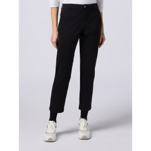 Oltre - Pantaloni chino misto tencel - Nero