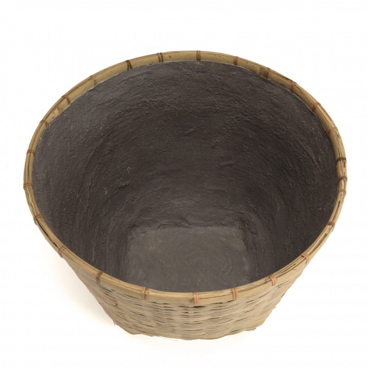 HANS - Pot de fleur rond 60x60cm en bambou naturel