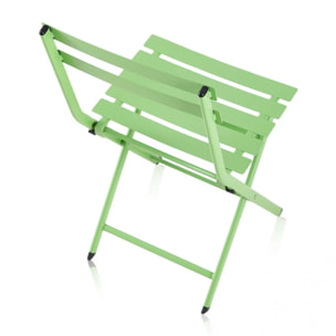 Set de exterior mesa y 2 sillas plegables Gio Pistacho