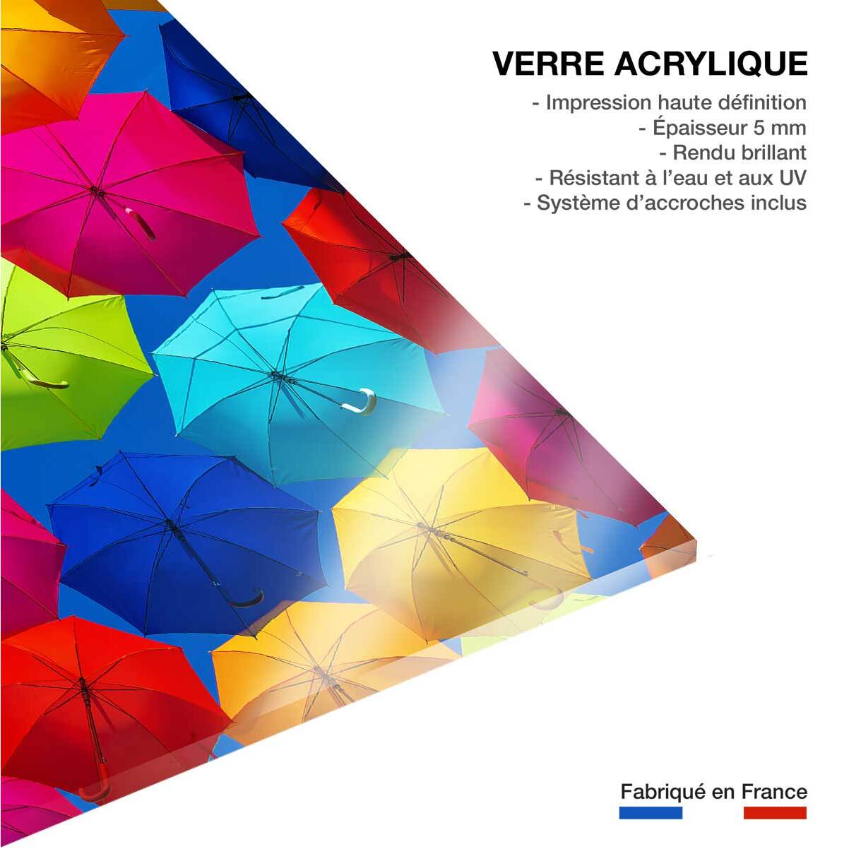 Tableau ciel de parapluies Tableau plexiglas