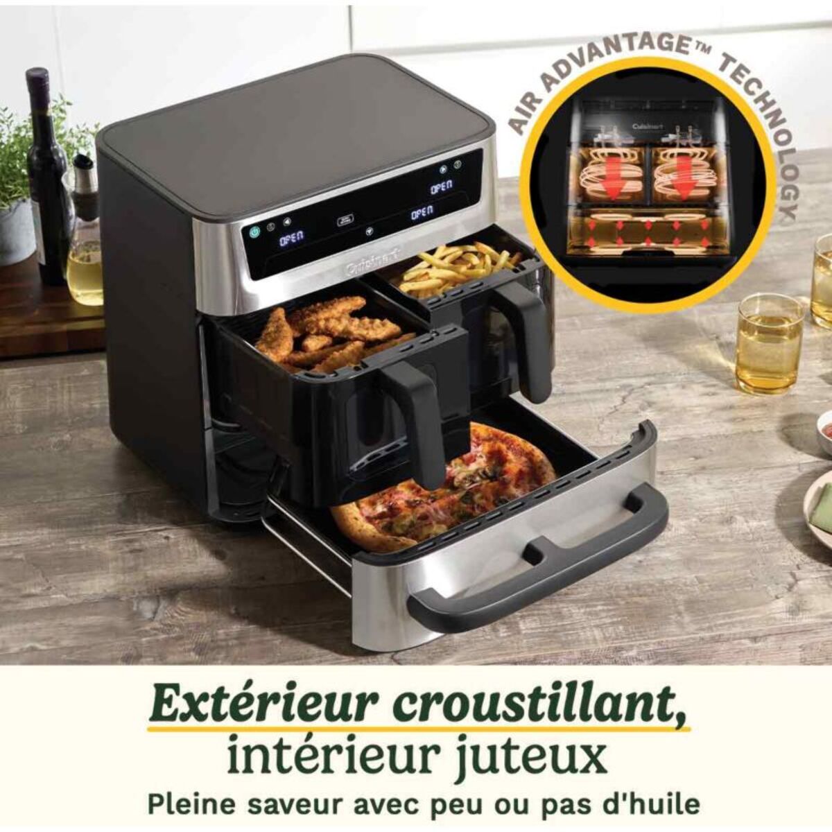 Friteuse sans huile CUISINART Trizone AFT13XSSE