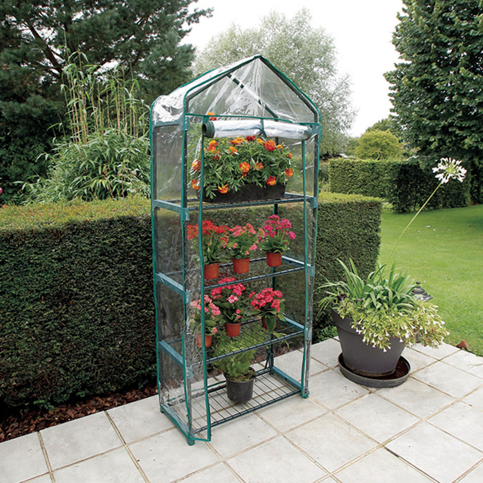 Invernadero De Balcon Balcony 4 1.58x0.7x0.3 M Verde