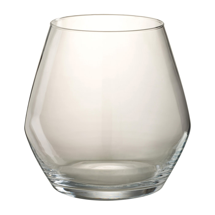 J-Line Vase Fiona Verre Transparent Small