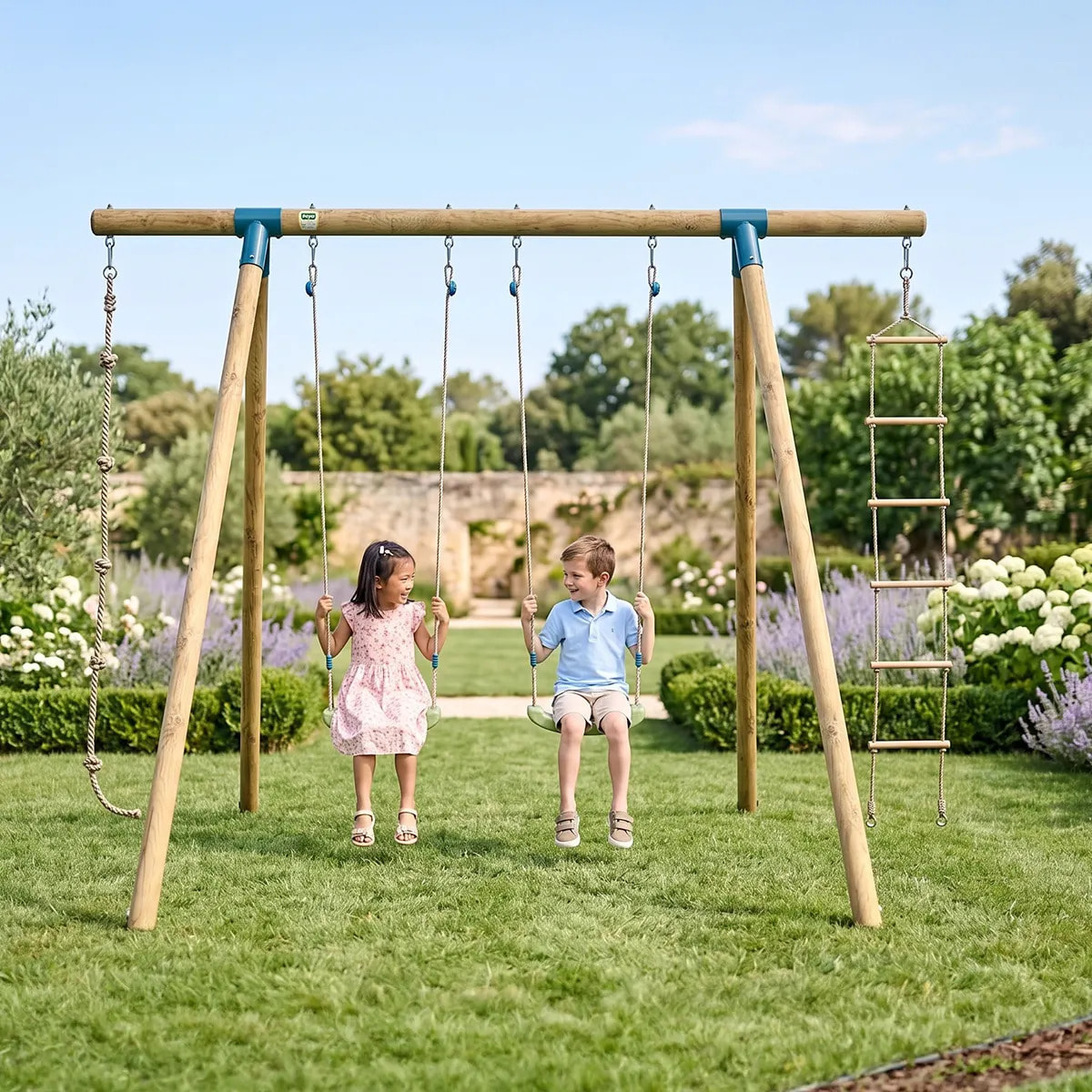Portique bois 2,30 m Topwood ALTI 2 - 4 enfants