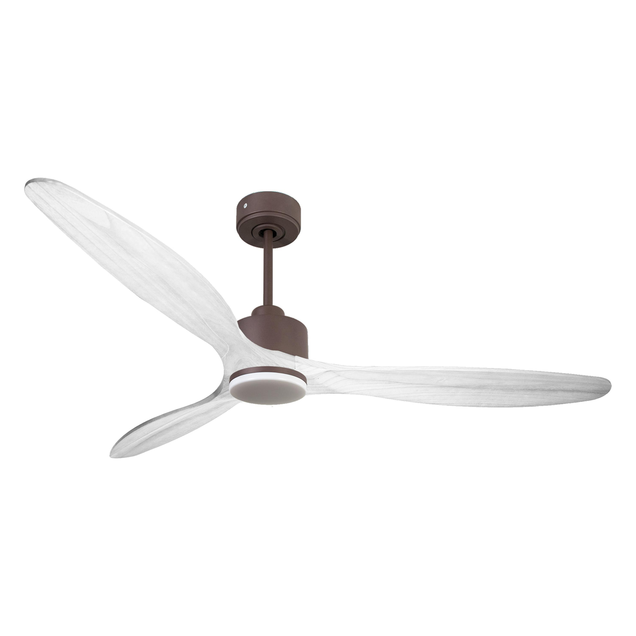 Ventilateur de plafond Réversible  Thermostat Dimmable Wifi Moteur à courant continu Toits en pente Télécommande Lumière à trois tons Hypersilence Mémoire
