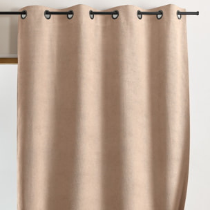 Rideau thermique occultant à œillets et réflecteur de chaleur - Beige