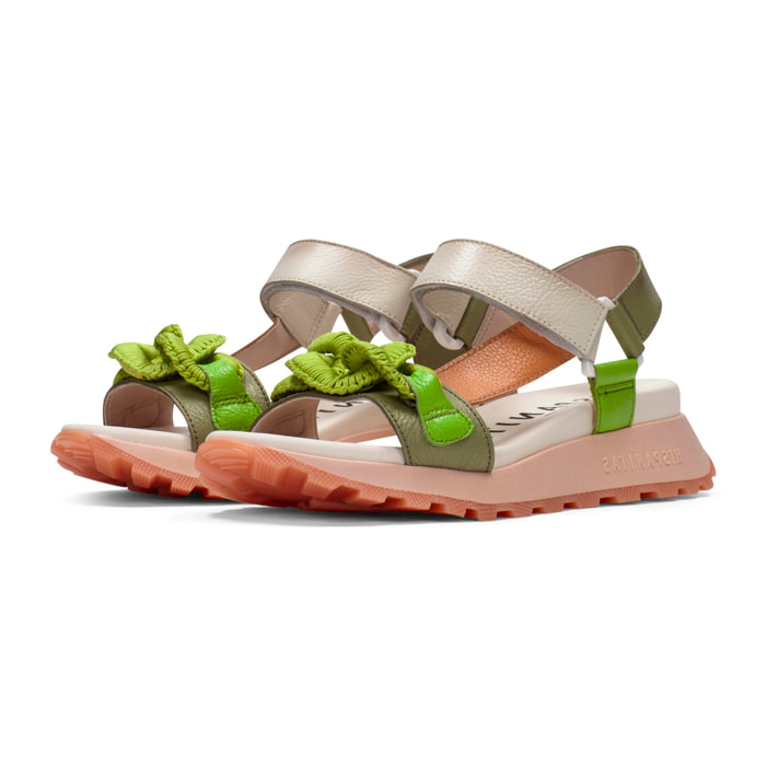 Sandalia Sport Maui Aloe crema melocoton 3 cm