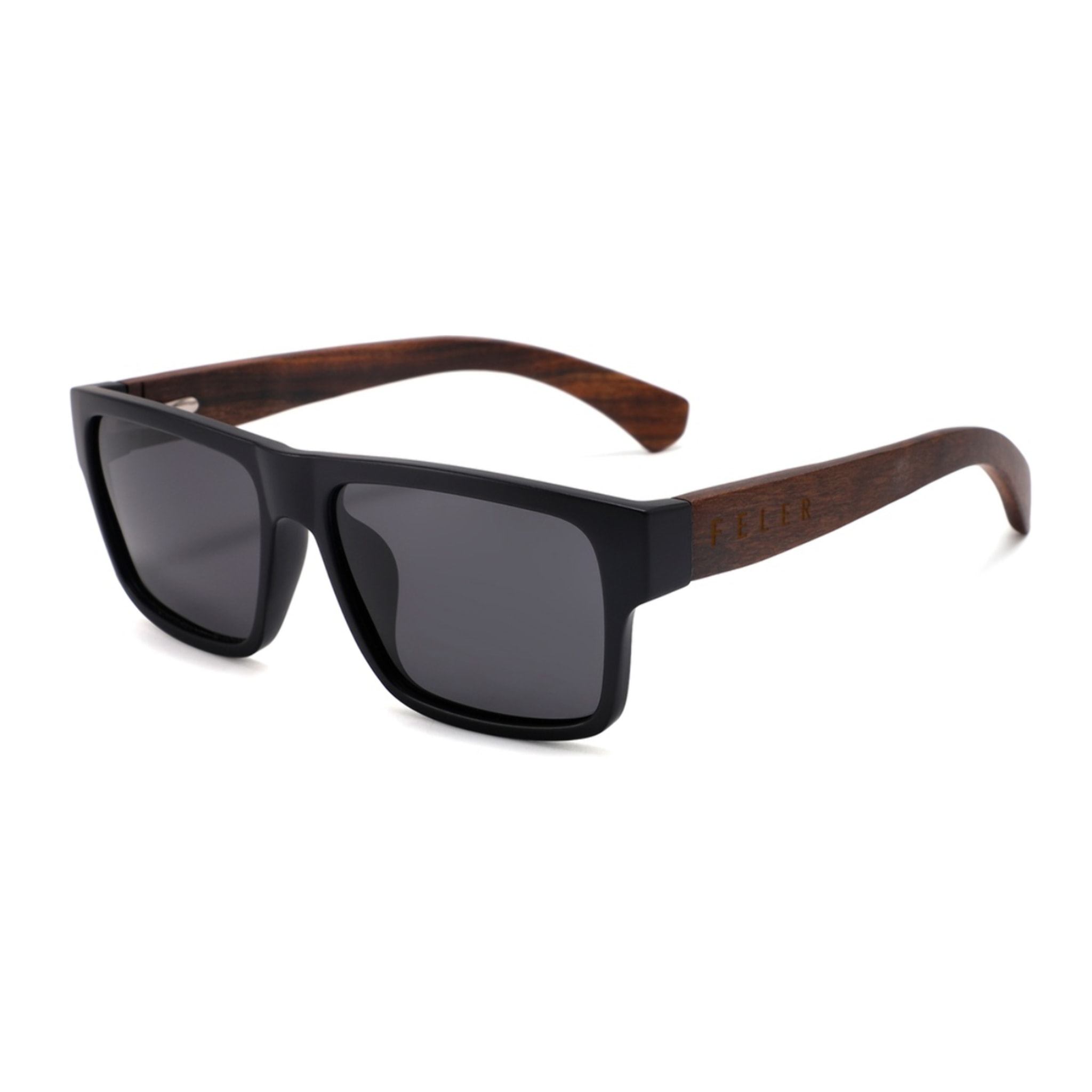 Gafas de Sol Feler 1529-1 Polarizadas de Madera Unisex 54 mm