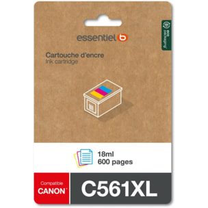 Cartouche d'encre ESSENTIELB C561 XL 3 couleurs