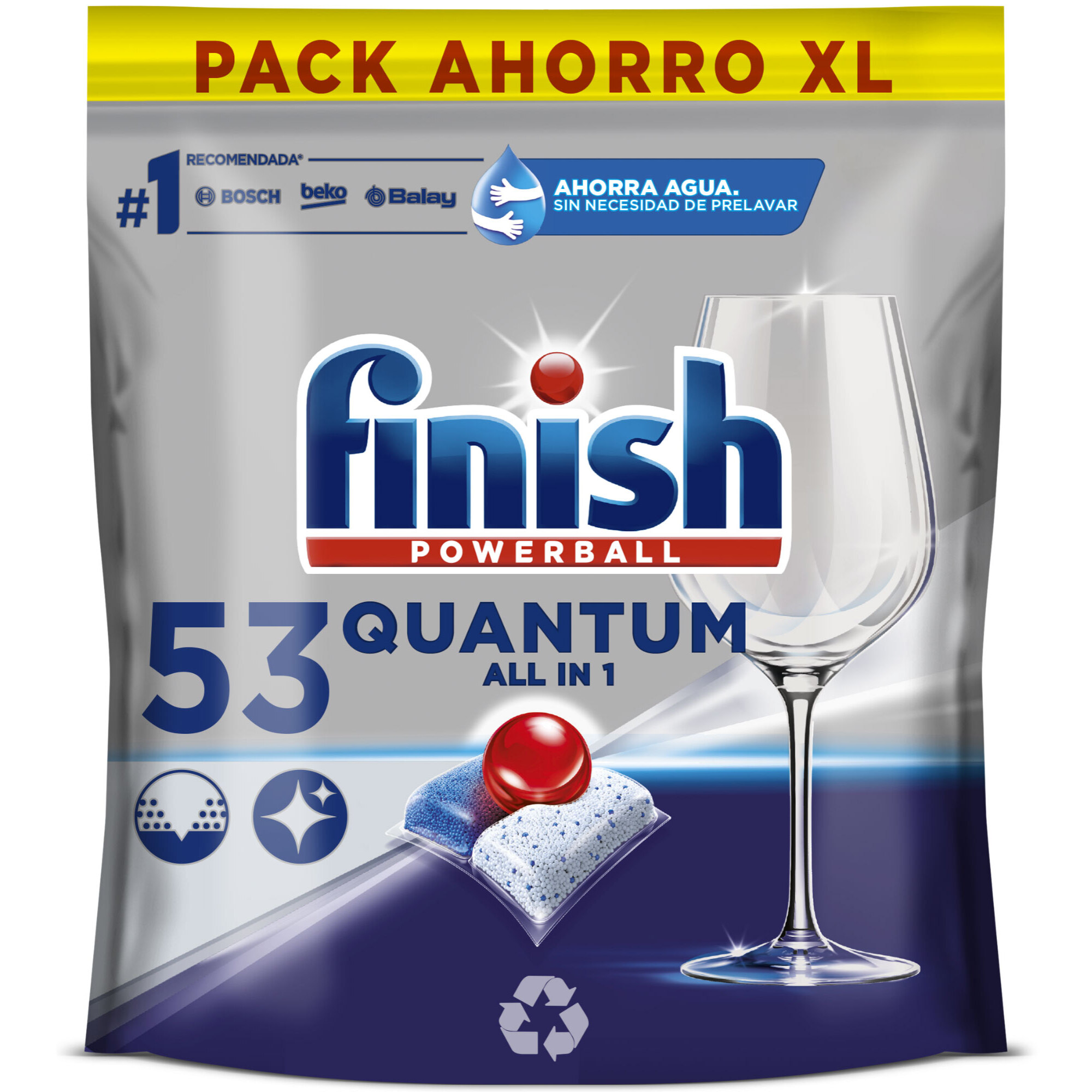 Finish Quantum Pastillas para lavavajillas Regular 53 pastillas