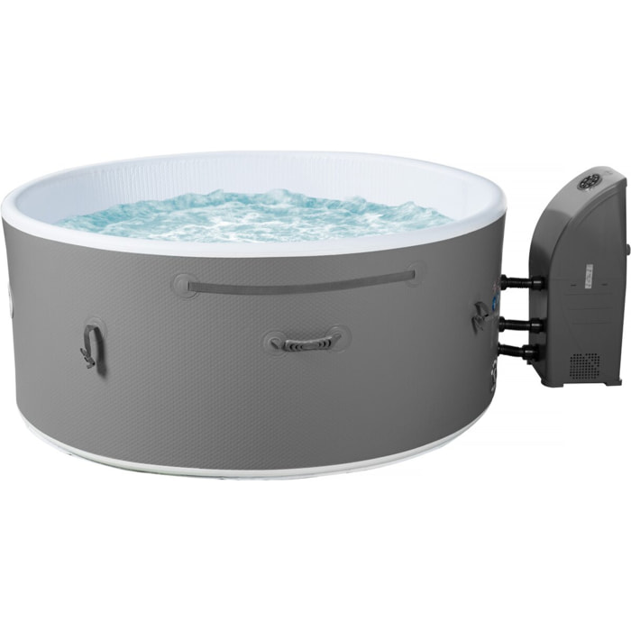 Spa semi rigide " Venise" - 5 places - Blanc/Gris