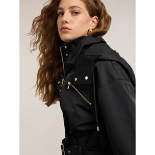 Motivi - Bomber con cinturón de nylon - Negro