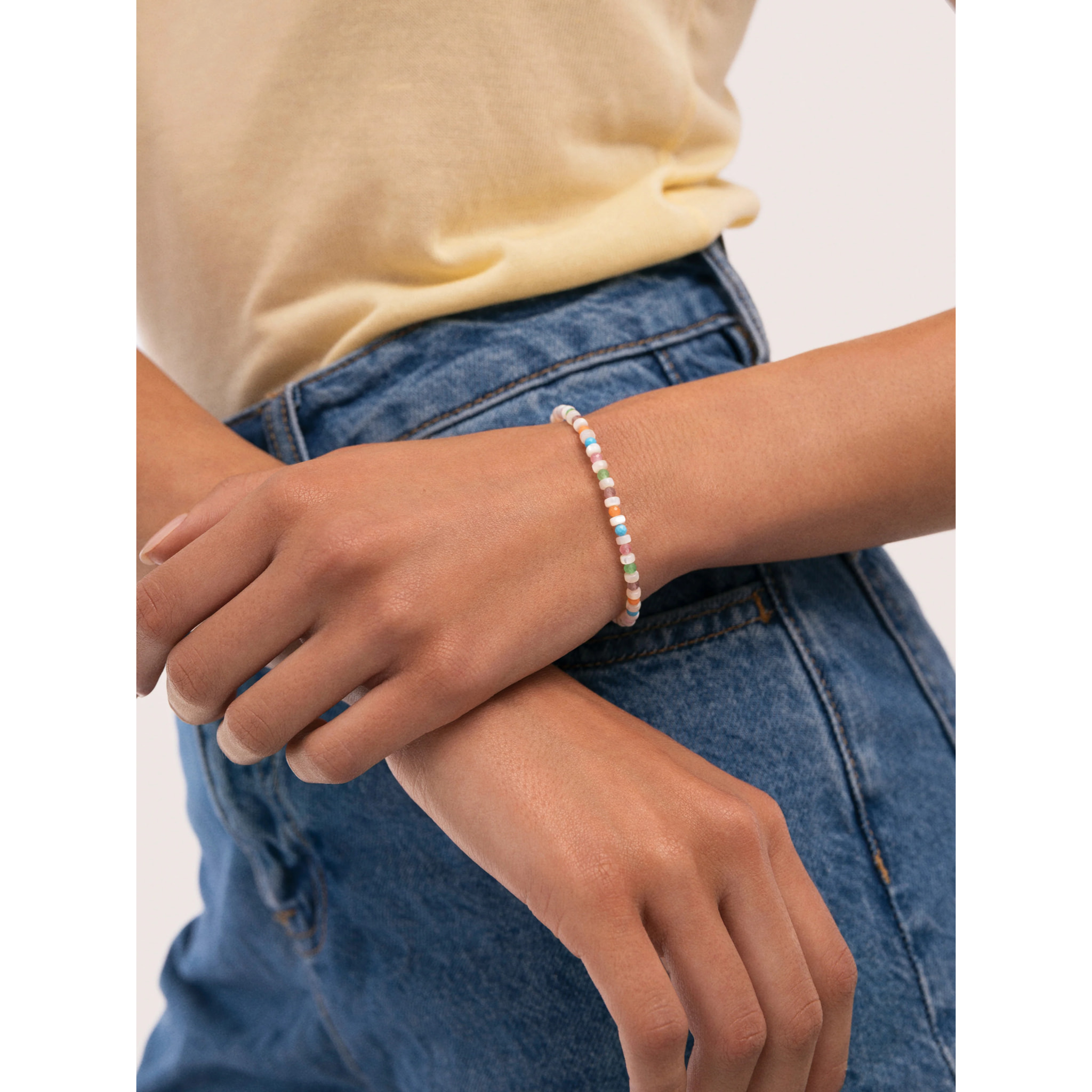 Bracciale Nacary Colors Acciao Placcato Oro