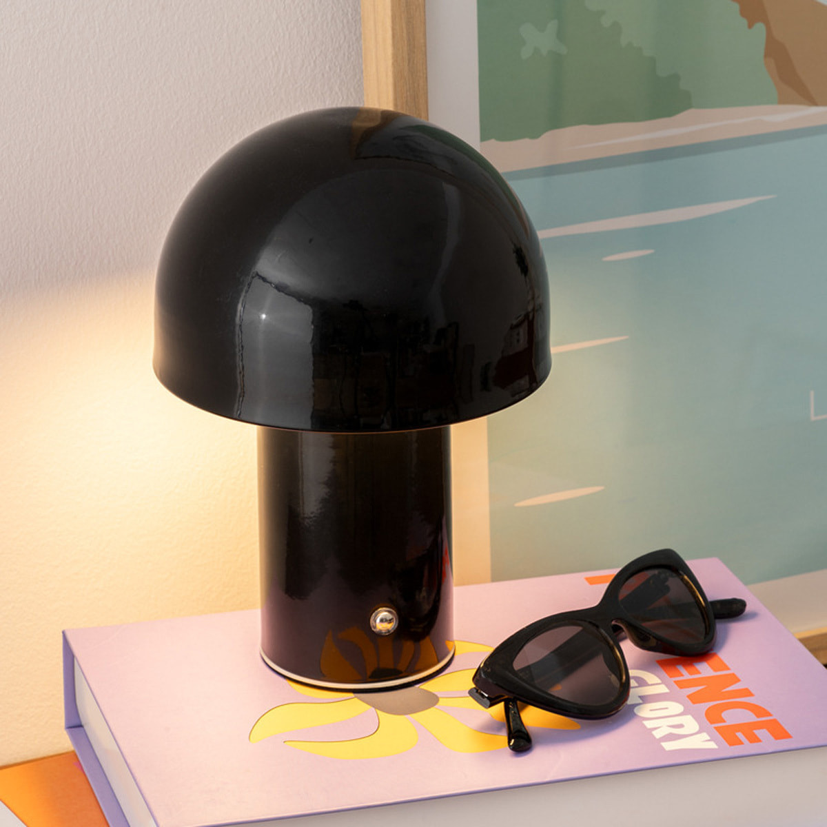 Lampe à poser led USB "Zola" noir H20cm