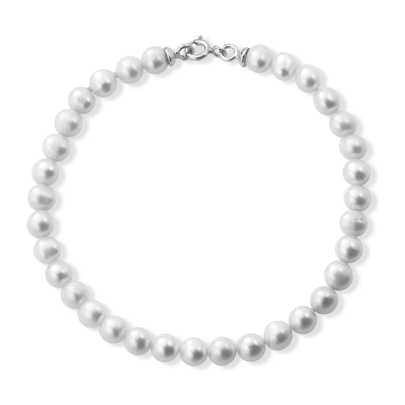 Bracciale FuJiko Perle Bianche Argento