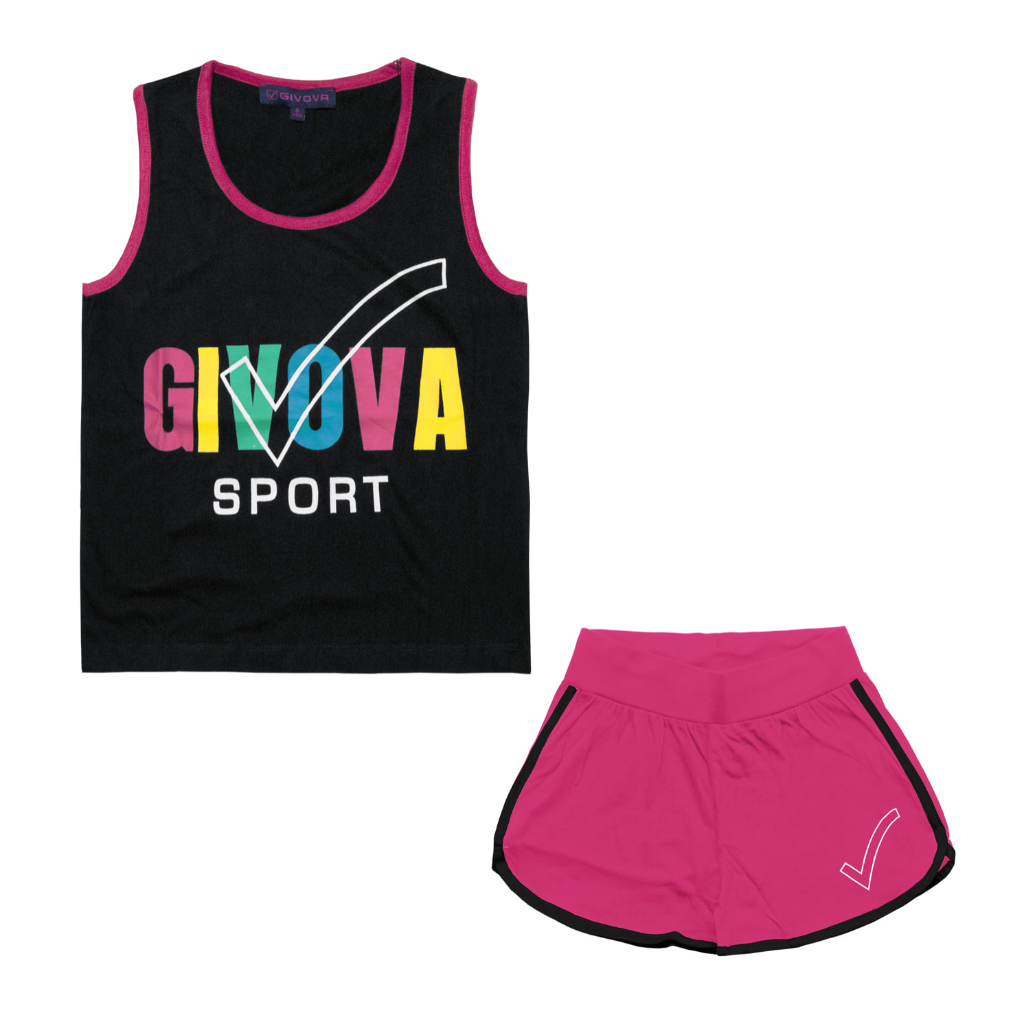 Completo Corto Bimba Ragazza GIVOVA Cotone