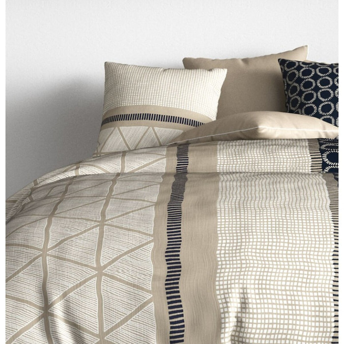 Parure Housse De Couette 3pcs 100% coton 57fils Nairobi